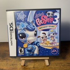 NINTENDO DS VIDEO GAME LITTLEST PETSHOP 3 BIGGEST STARS CIB