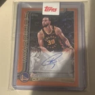 Stephen Curry Topps Flagship Autograph /25 2025-2026 Orange Rainbow Parrellel
