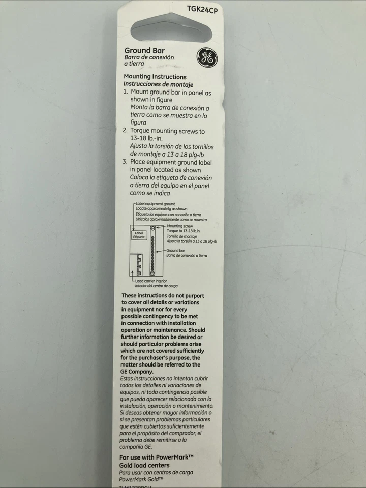 (3x) Комплект заземляющих стержней GE PowerMark Gold с 24 отверстиями TGK24CP - Изображение 2 из 4
