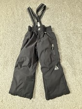 Gerry Kids Black Snow Ski Pants With Removable Suspenders Size XS 5/6 Bibs