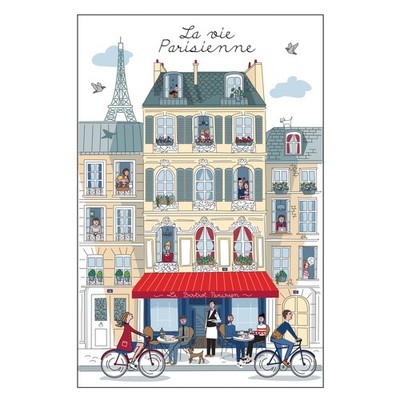 Torchons & Bouchons, La Vie Parisienne (Parisian Life) French Kitchen /Tea Towel