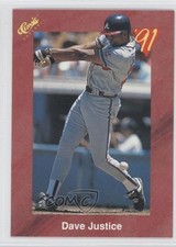 1991 Classic Update Red Travel Edition David Justice #T63 0b3