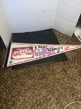 Vintage 1995-96 Detroit Red Wings I Want Stanley Photo 30x12 Pennant