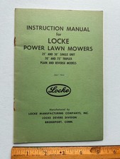 LOCKE power kosiarka instrukcja obsługi 1964