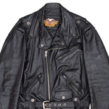 VINTAGE HARLEY DAVIDSON LEATHER MOTORCYCLE JACKET 2000S MEDIUM MADE IN USA