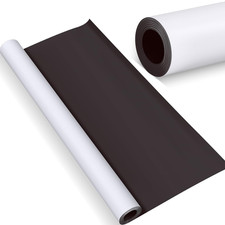 Blank White Surface Magnet Sheets 24 Inch X 10 Feet, 30 Mil Magnetic Roll Printa