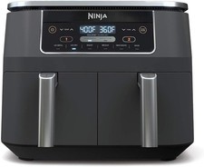Ninja DZ201 Foodi 8 Quart 6-in-1 DualZone 2-Basket Air Fryer with 2 Independent