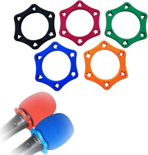 5Pcs Microphone Anti Roll Rubber Rings Wireless Handheld Mic Anti Slip Protectio