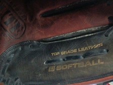 Wilson Elite 13 inch Softball Glove Left Hand Throw LHT Black  Brown Leather