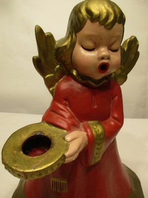 GROßER ALTER ORIGINAL THUN ENGEL BOZEN 34 cm von 1987 VINTAGE