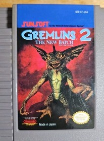 Gremlins 2 The New Batch (Nintendo NES, 1990) Cartridge only. Tested - Authentic