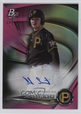 2022 Bowman Platinum Top Prospects Pink /199 Jack Suwinski Rookie Auto RC 10h2