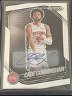 2024-25 Panini Prizm Black Cade Cunningham #8 SILVER PRIZM AUTO Detroit PistonsOpens in a new window or tab