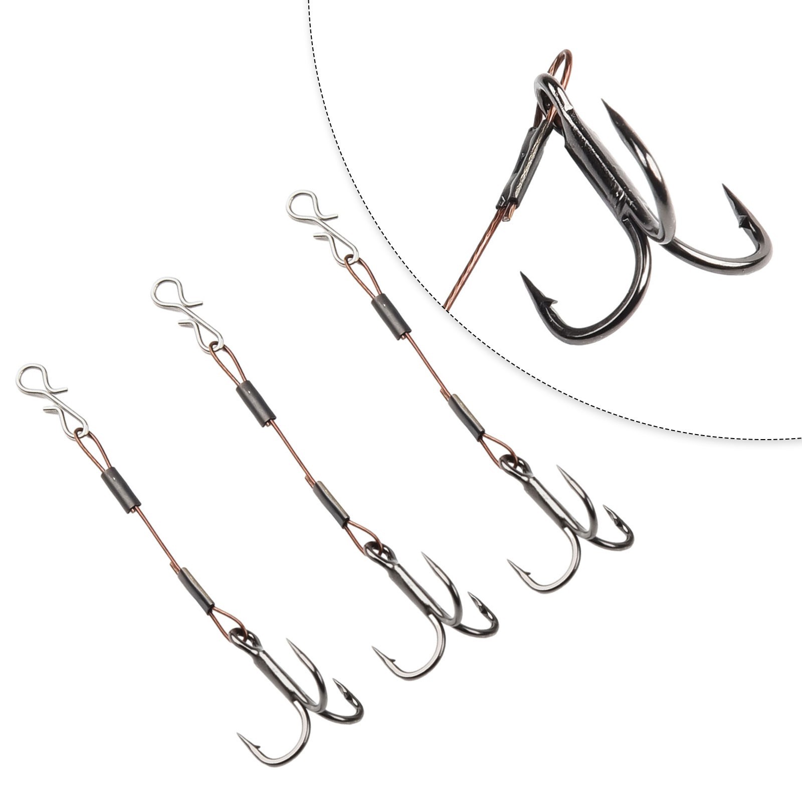 Pike Lure Tool Treble Hooks Pike Stinger Random Color Stainless Steel Hot Sale - Image 7