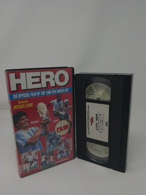 Hero VHS The Official Film 1986 FIFA World Cup Michael Caine Narrated Vintage