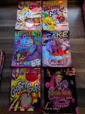 30x Mylar Bag Aufbewahrungsbeutel Druckverschluss Cali Bag Schweißbar Deko Neu