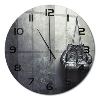Moderne Wanduhr Mit FließEnden Zeigern Boxhandschuhe Schwarze Zeiger Fi60 Cm