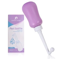 Peri Bottle Postpartum Care Perineal Recovery Cleansing After Birth 12.7oz Purpl