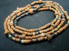 Perles Terre Cuite Ancien Précolombienne Bijou Collier Ancient Terracotta Beads