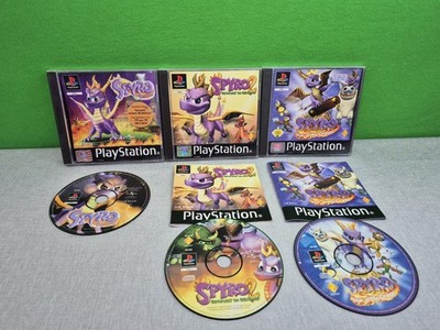 3x Spyro The Dragon 1 Spyro 2 Gateway To Glimmer Spyro 3 Year Of The Dragon PS1