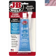 Professional Grade 3 oz. Clear RTV Silicone Sealant - Perfect for All Projects