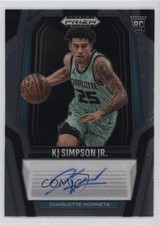 2024-25 Panini Prizm Black Rookie Signatures KJ Simpson Jr #RS-KJS Auto 12po