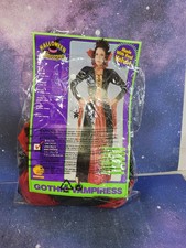 Gothic Vampiress ADULT Costume fits Dress sizes up to 12 Velvet-Collar-RUBIE