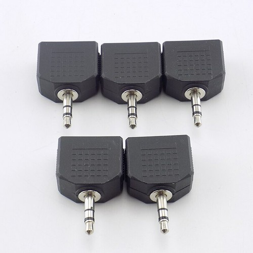 Adaptador de enchufe divisor y divisor convertidor con conector de audio macho a doble hembra - Imagen 5 de 8