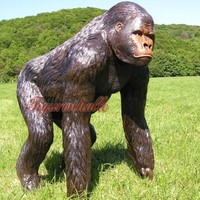 Gorilla Affe Lebensgroß Gartenfigur Dekoration Figur Statue Skulptur Deko Afrika
