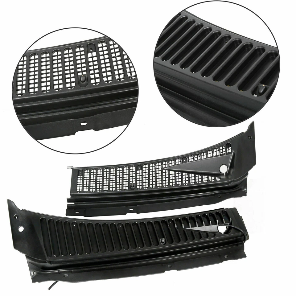 For Ford 99-07 F250 F350 Windshield Wiper Vent Cowl Screen Cover Grille Panel - Image 2 of 4