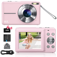FHD 1080P Digital Camera for Kids Video Camera with 32GB SD Card 16X Digital Zoo