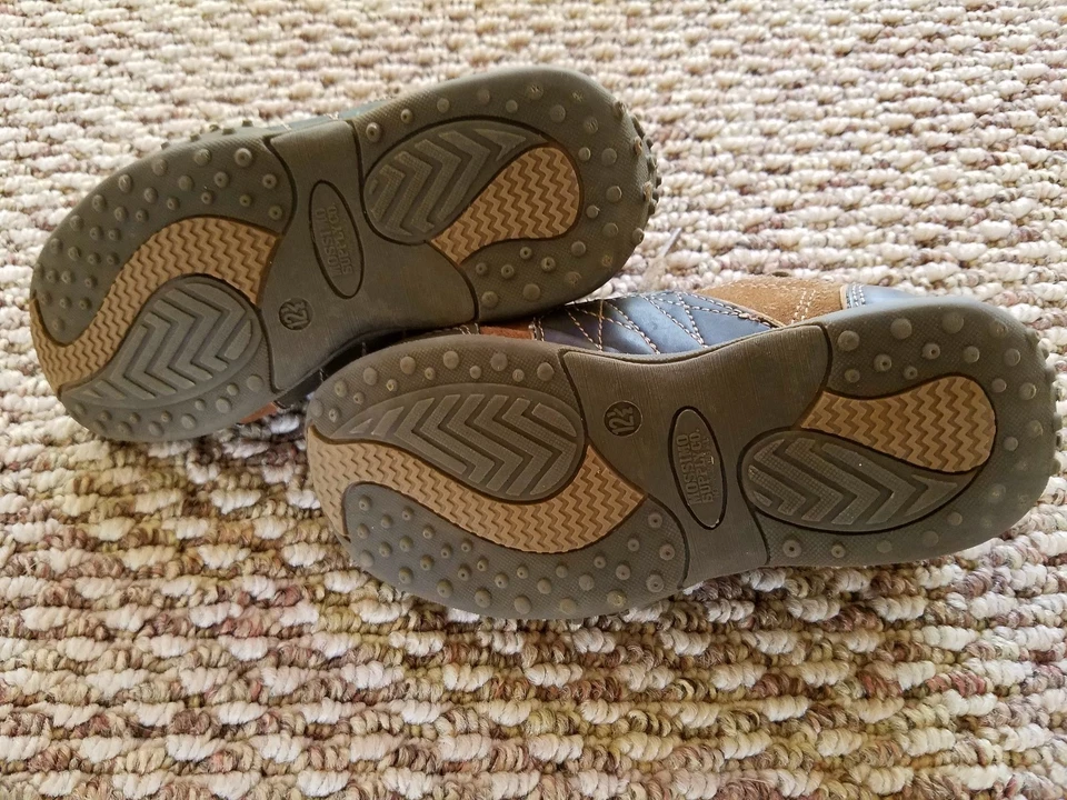 EUC коричневые кожаные туфли для мальчиков молодежный размер 12,5 шнурки - Изображение 3 из 4