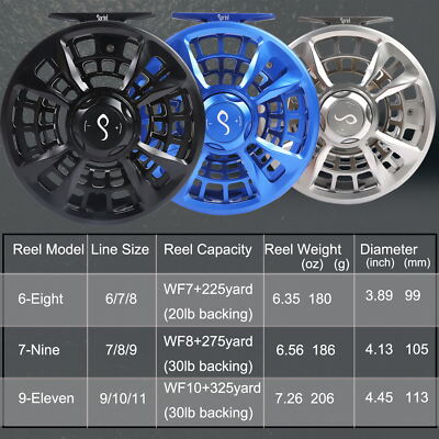 Maxcatch Sprint Expert Fully Sealed Saltwater Fly Fishing Reel 6/8
