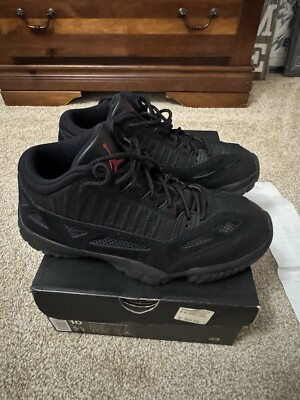 Size 10 - Air Jordan 11 IE retro Low Referee 2015 XI Nike black red | eBay
