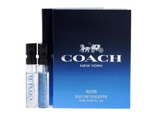 COACH BLUE EDT 2.0ml .06fl oz x 2 COLOGNE SPRAY SAMPLE VIALS FOR MEN