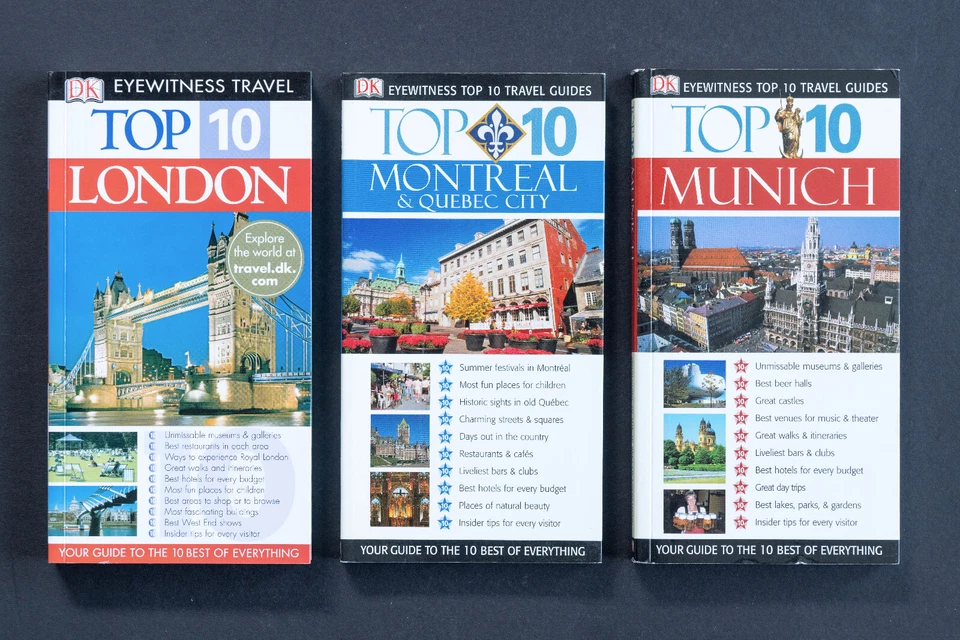 Lonely Planet DK Eyewitness TOP 10 Lot of 20 Full-Color Travel Guides PB Books Foto 4 de 4