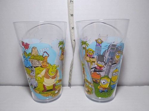 McDonald’s Collector Glasses 2024 Cup Minions Jurassic Park Universal SET - Picture 2 of 6