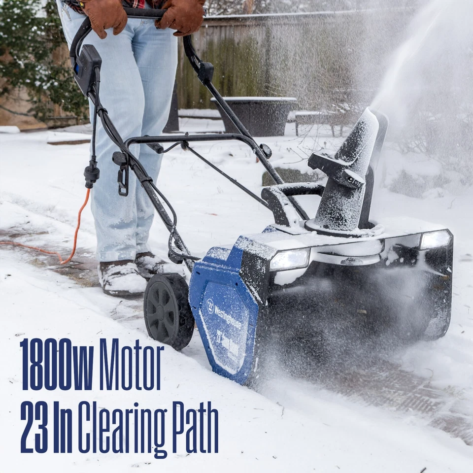 Westinghouse Open Box 23in Corded Snow Blower - Image 4 of 4