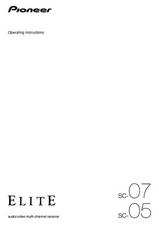 Pioneer SC-07 Receiver Owners Manual