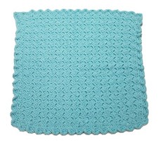 Handmade Crochet Baby Blanket 19x19 - Acrylic Yarn - Newborn Gift - Lovey Unisex
