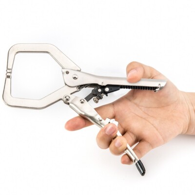 7'' Automatische Schraubzwinge Selbsteinstellende Schnellspanner Maulwurf Grip Feststellzange