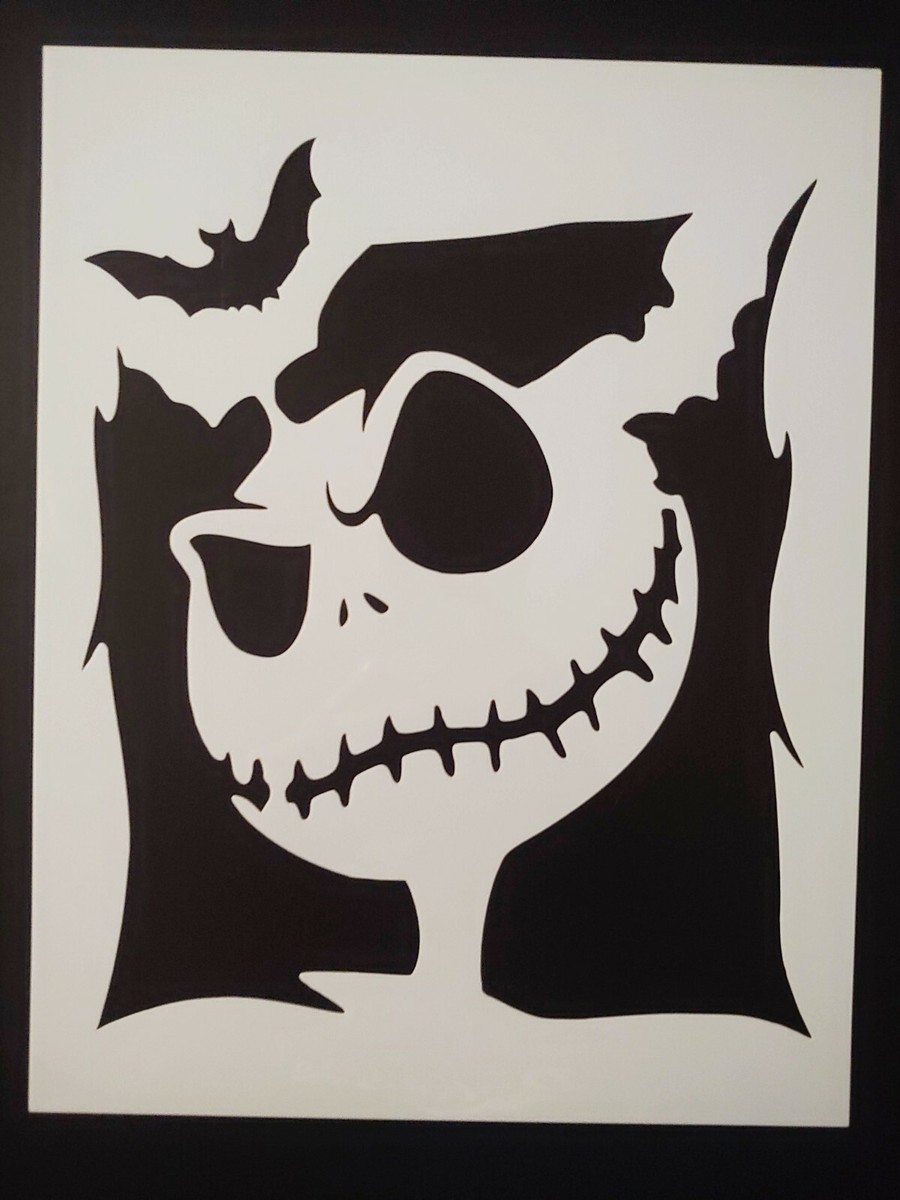 Jack Skellington Nightmare Before Christmas Pumpkin Carving Craft Stencil | eBay jack-skellington-nightmare-before-christmas-pumpkin-carving-craft-stencil-ebay