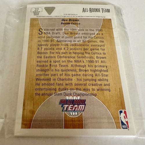 1991-92 Upper Deck All Rookie Team Subset of Series 1 / Set of 5 Cards / NM+🏀 - Bild 2 von 2