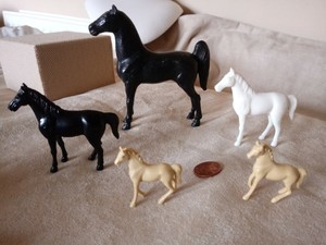plastic toy horses