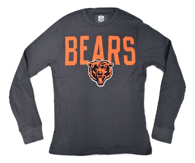 NFL Team Apparel Mens Chicago Bears Thermal Long Sleeve Shirt New Small 