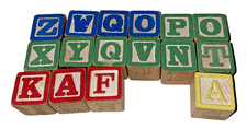 Wooden Block Lot ABC Alphabet Number Pictures Words 3 Different Sets 45 READ 
