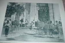 1892 Antique Print STREET MERCHANTS CONSTANTINOPLE TURKEY Bread Vendors Photo