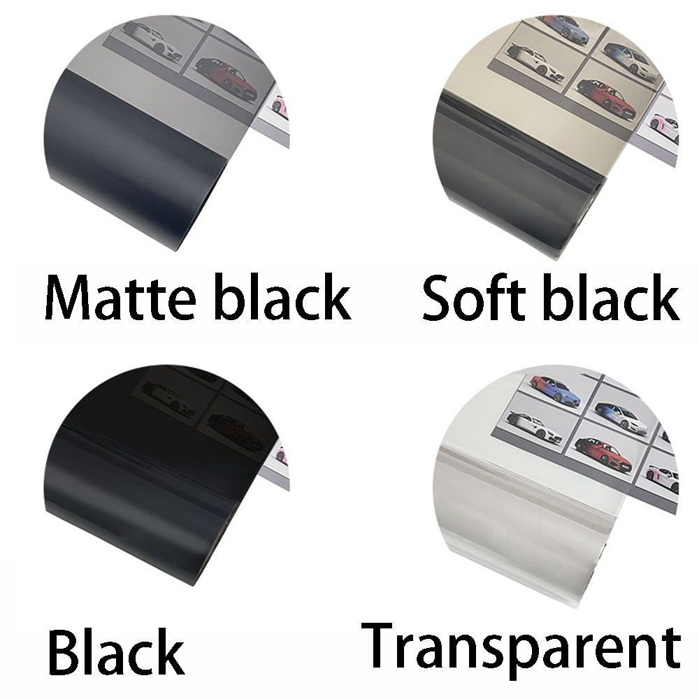 In Matte Black Tint Headlights Tail Lights Fog Lights Vinyl Wrap Film Stickers | UK