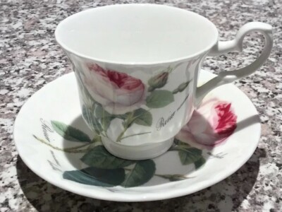 s-l400.jpg Roy Kirkham Redoute Roses Fine Bone China  tea/coffee cup & saucer sets main image 0
