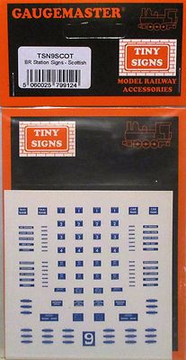 Gaugemaster TSN9SCOT - Winzige Zeichen Br Station Schottische n Spur - RM48P